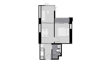 Планировка кондомониума 1 спальня в ЖК Life Sathorn Sierra
 № 11020